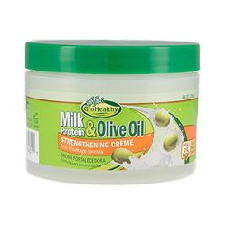 Sofn'Free Grohealthy - Crema rinforzante per capelli con proteine del latte e olio d'oliva, rinforza e ripara tutti i tipi di danni per capelli morbidi, sani e gestibili, Sofn'Free Grohealthy