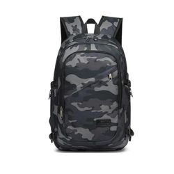 Kono Travel Laptop Backpacks College Backpack for School Anti-Theft 15.6 inch Laptop Rucksack with USB Charging Port Lightweight Laptop Computer Business Work Bag for Men and Women (Camouflage)