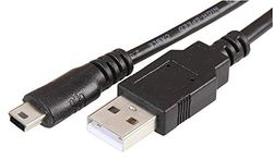 Pro Signal PSG91573 USB 2.0 A to Mini USB B (5 Pin) Male to Male Lead, 1 m