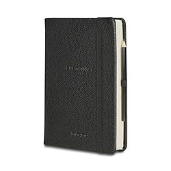 Mitama Agenda diaria Elegance de ecopiel negra, planning mensual, 12 meses – de enero a diciembre 2025 – 366 páginas + 66 páginas de contenido extra – 15 x 21 cm – Tapa dura