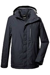 killtec Uomo Giacca funzionale/giacca da esterno con cappuccio staccabile con cerniera KOS 256 MN JCKT_CARLEB, dark navy, M, 41364-000