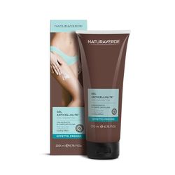 NATURAVERDE | Gel Anticellulite Effetto Freddo con Estratto di Caffè Upcycling, Tonifica, Rassoda e Defatica le Gambe, 200 ml