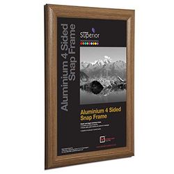 Stewart Superior Cadre photo en aluminium 4 faces 25 mm Finition bois foncé