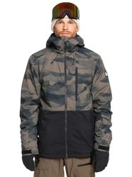 Quiksilver Mission Printed Block JK Giacca, MONTAIN Spray Canteen, X-Large Uomo