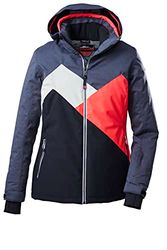 Killtec (KILAH) Women's Giacca da sci/giacca funzionale con cappuccio staccabile con zip e paraneve KSW 149 WMN SKI JCKT, denim, 42, 38945-000