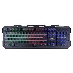 No Fear Gaming Keyboard - QWERTY - 104 Membrane - RGB LED Lighting - 1.5 m Cable with USB 2.0 - Black