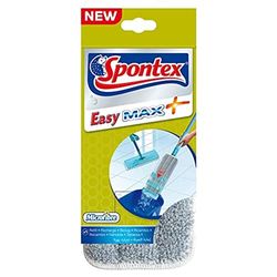 Spontex Easy Max+ - Ricarica per mocio Piatto in Microfibra, Confezione da 1, 1 ricambio