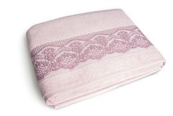 Excelsa Country Spa Serviette de Douche, Coton, Rose, 39 x 34 x 4 cm