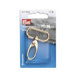 Prym Karabinerhaken 30 x 45 mm new gold Moschettone, Lega di zinco, 30 x 40 mm