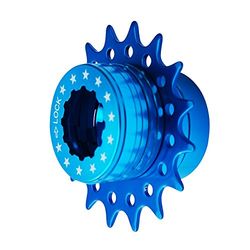 Cervus Bicicleta Fixie Sola Velocidade Cassette Kit de conversão compatível Shimano 18T cores (azul)
