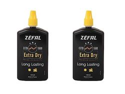 ZEFAL Pack Extra Dry Wax - 2 x Bottiglie di Lubrificante Catena Bici Premium a Base di Cera - Olio Catena Bici - Pulizia Ottimale della Trasmissione - 2 x 120 ML
