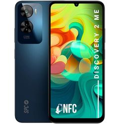 SPC Discovery 2 ME – Smartphone 6,75” HD+, 6GB RAM, 256GB Memoria Interna, Triple Cámara IA, NFC, 5000 mAh Carga rápida 18W, teléfono móvil Android 14, desbloqueo biometría – Deep Sky