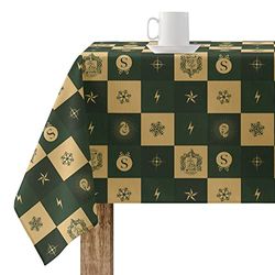 Belum Slytherin Christmas Tablecloth 100 x 140 cm 100% Cotton Resin Coated Stain Resistant