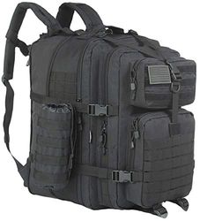 GZ XINXING 64L Grote 3 dag Molle Pack Militaire Tactische Leger Rugzak Bug Out Bag Rugzak Voor Mannen, Zwart, 45L - 64L, Rugzak Rugzakken