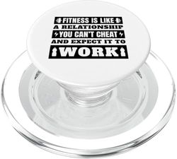Entrenamiento en el gimnasio divertido - El fitness es como una relación PopSockets PopGrip para MagSafe