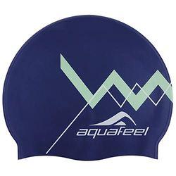Aquafeel Zig Zag Cagoule d'entraînement en Silicone Bleu