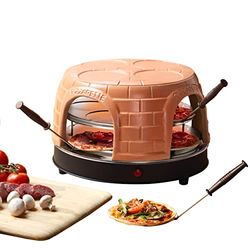 Emerio PIZZARETTE PO-116124.1 - Forno per pizza in terracotta fatta a mano, design brevettato, per mini pizza
