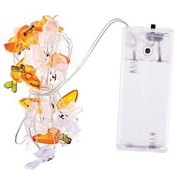 Baker Ross FX488 Guirlande de lampes LED en forme de lapin de Pâques et carottes – Lot de 1, lumières féériques chaudes pour les décorations de Pâques.
