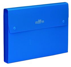 Pentel DCD14C Recycology - Carpeta de acordeón (polipropileno reciclado al 50% A4, con 13 fundas), color azul