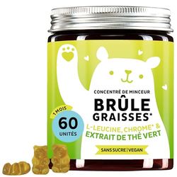 Gummies Complexe Métabolique - Végan & Sans sucre - 60 Gummies - Chrome, Biotine, Zinc, L-leucine, Extrait de Feuilles de Thé Vert, Vitamines - Bien-Être Quotidien - 1 mois - Bears with Benefits