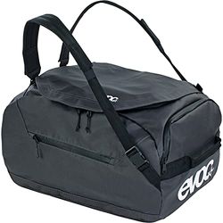 EVOC DUFFLE BAG 40 vattentät resväska (avtagbar bärrem, separat ytterficka, universell användning, BRACE LINK-system, PVC-fri, vattentät utrustningsväska), Carbon Grey/Black