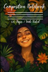Nature’s Embrace – Composition Notebook with Botanical Jungle Art, Ideal for Journaling, School, Mindfulness and Creative Writing: Aesthetic Lined ... Nature-Inspired Design for Daily Notes, Ideas