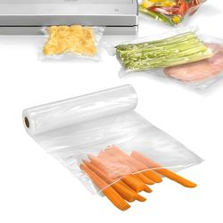 Avilia Rotolo Buste Sottovuoto per Alimenti da 20x500 cm - Spessore di 180 micron Ottimo Contro l'Umidità e Ossidazione - Realizzato in Poliammide è Resistente e Durevole - Adatto a Diversi Cibi