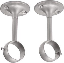 Amazon Basics Conjunto de 2 suportes ajustáveis de teto, 1 pacote, níquel