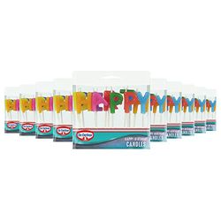 Dr. Oetker Happy Birthday Lettered Candles, 175 g, Pack of 10