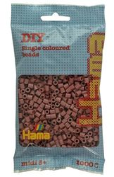 Hama Sacchetto con perline | circa 1000 perline midi | decorazione a mosaico per bambini a partire dai 5 anni | palissandro rosso