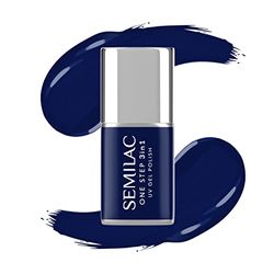 Semilac One Step Vernis à ongles UV 3 en 1 S890 Midnight Blue 7 ml