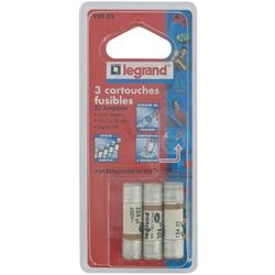 Legrand leg92905 cartridge zekeringen 32 A 10,3 x 38 mm set van 3