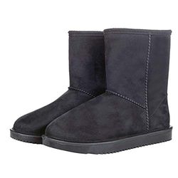 HKM 11126 allvädersstövlar Davos, mockautseende, varmt teddyfoder, svart, 42