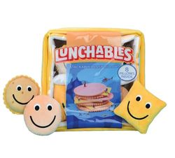 iscream Kraft Lunchables Package 11" x 11" Pillow Set with Mini Turkey, Cheese & Crackers Pillows