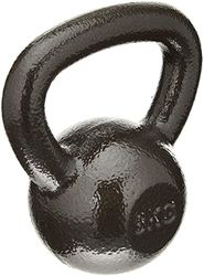 Amazon Basics Cast-Iron Kettlebell, 8kg, Black