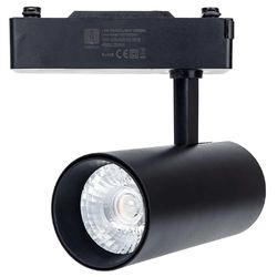 Led-railspot met twee draden, zwart, 24 W