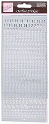 Anita de tracé numéros de Petite Taille, Stickers, Silver, 10.5 x 0.05 x 27.2 cm