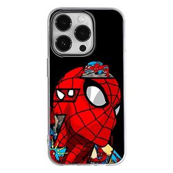 ERT GROUP Funda para teléfono móvil iPhone 14 Pro MAX Original y con Licencia Oficial de Marvel con diseño Spider Man 042 Adaptada a la Forma del teléfono móvil, Funda Hecha de TPU
