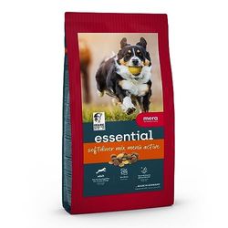 MERA Essential Softdiner - Alimento seco para Perros Adultos con Actividad Normal, con Omega-3 y Omega-6 para Piel y Pelo, 4 x 2 kg