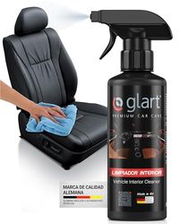 Glart Limpador de interiores 45IR e removedor de manchas para carro, ideal para painel, tapeçaria, couro, limpeza de interiores, cuidados com o painel, 500 ml, fragrância agradável.