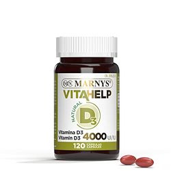 Vitamina D 4000 Ui - Perlas Para 4 Meses - Vitamina D Natural Colecalciferol - Estimula El Sistema Inmunitario 64 G, 120 Unidades