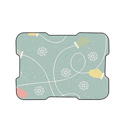Bonamaison, Digitaal bedrukte muismat, antislip onderkant, voor kantoor en thuis, afmetingen: 22x18 cm