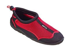 Beco Chaussures de Surf Unisexe pour Homme, rouge/noir, 41 EU