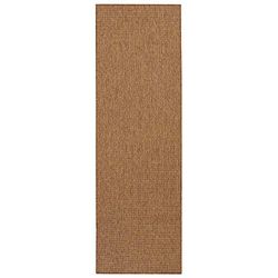 BT Carpet Nature Caminho de tecido plano, polipropileno, castanho, 80 x 350