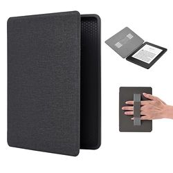 Funda Kindle Paperwhite de 11(Modelo 2021), Funda Kindle Protectora Case Cover e-Reader ebook de 6.8", Fundas Infantiles Ligeras con Función Auto Sleep/Wake y Correa de Mano Smart Cover - Negra