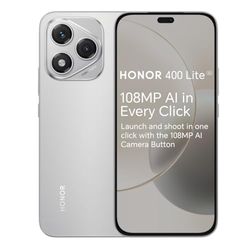 HONOR 400 Lite Unlocked 5G Android AI Smartphone, AI Camera Button,108MP Camera,8GB+256GB Storage,Water Resistance,Velvet Gray, 6 Months Extended Warranty (UK Version)