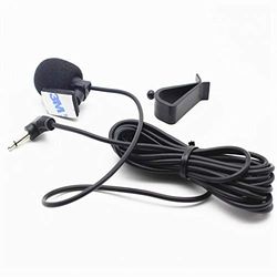 3,5 mm externe microfoon met 3 m montagekabel microfoon voor auto en voertuig hoofd unit met Bluetooth ingeschakeld stereo, radio, GPS en dvd