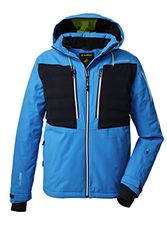 Killtec Men's Giacca da sci/giacca funzionale con cappuccio staccabile con zip e paraneve KSW 53 MN SKI JCKT, sky-blue, M, 38707-000