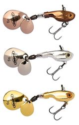 Berkley Pulse Spintail Fishing Lure 3-Pack, Predator Hard Lures with Dual-Blade Vibration for Perch Trout and Pike, Fusion 19 Treble Hook, Jig Spinner, River Or Lake Freshwater Angler, 9g and 14g