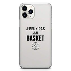 Zokko iPhone 11 Pro fodral "I Can't Basket - mjukt genomskinligt bläck svart